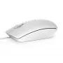 DELL mouse con filo - MS116 - bianco, ambidestro, ottico, USB Type-A, 1000 DPI, bianco