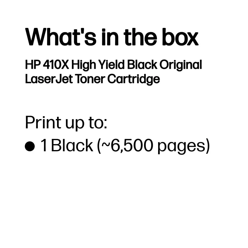 HP 410X cartuccia toner LaserJet originale nero ad alto rendimento