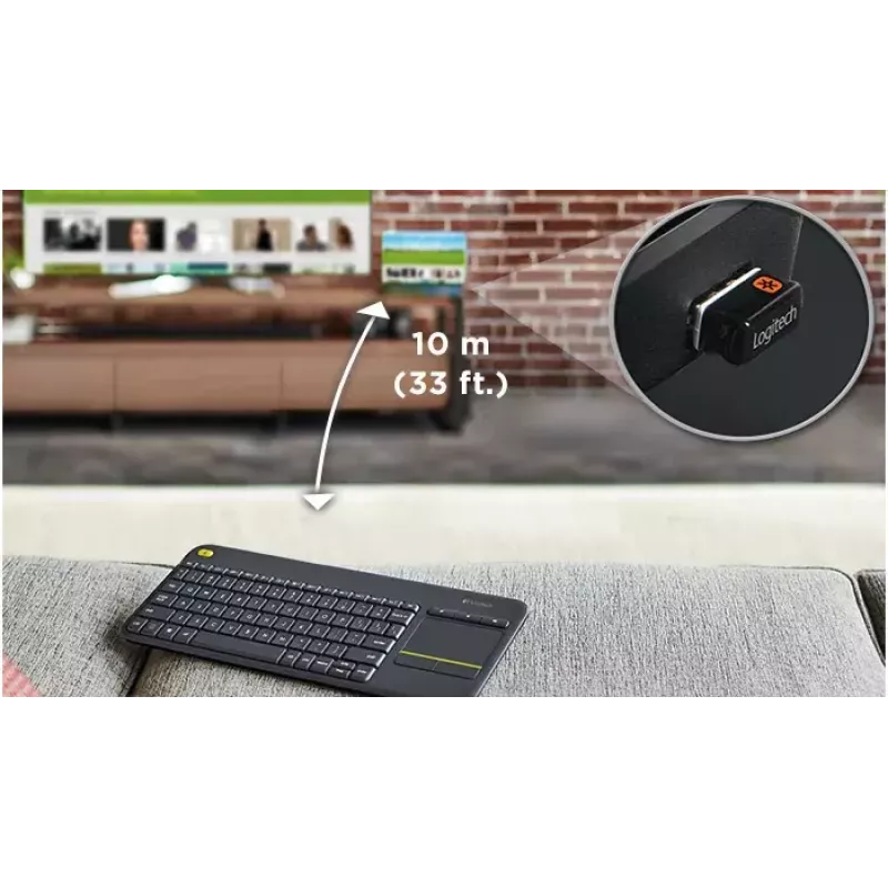 Tastiera wireless touch Logitech K400 Plus