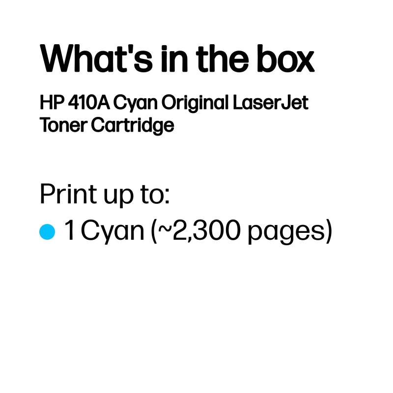 Cartuccia toner HP CF411A M452DN 2300 pagine ciano