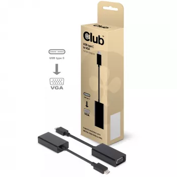 Adattatore attivo USB 3.1 Type-C a VGA CLUB3D CAC-1502