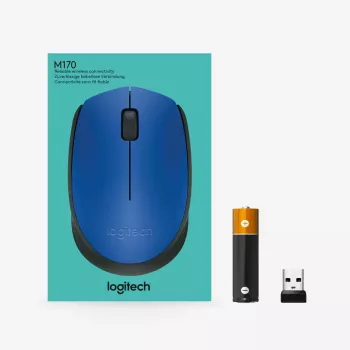 Logitech M171 mouse RF wireless ottico 1000 DPI, blu