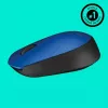 Logitech M171 mouse RF wireless ottico 1000 DPI, blu
