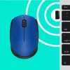 Logitech M171 mouse RF wireless ottico 1000 DPI, blu