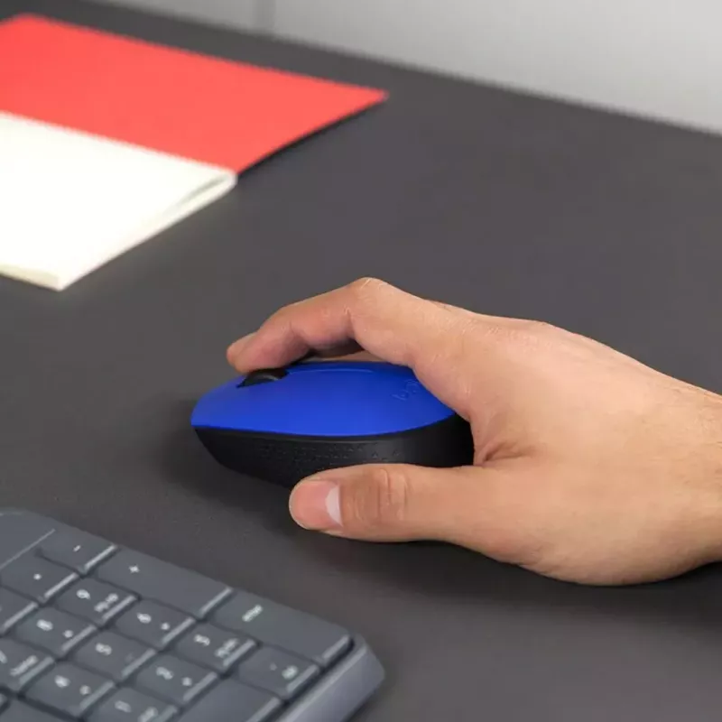Logitech M171 mouse RF wireless ottico 1000 DPI, blu