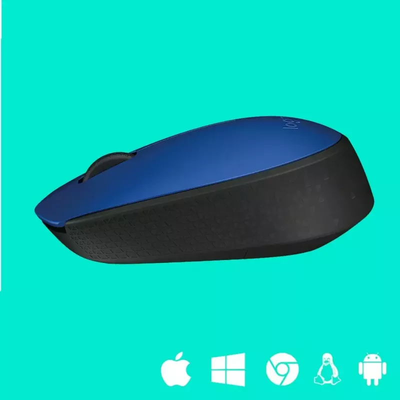 Logitech M171 mouse RF wireless ottico 1000 DPI, blu