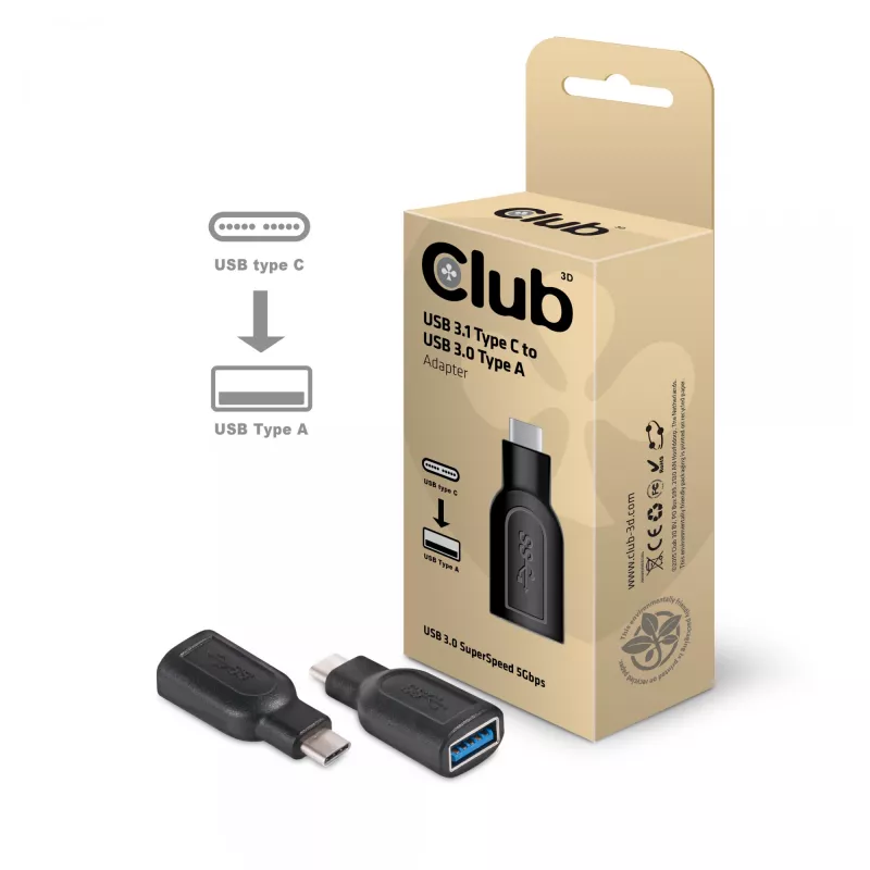 Adattatore USB 3.1 Type-C a USB 3.0 CLUB3D CAA-1521