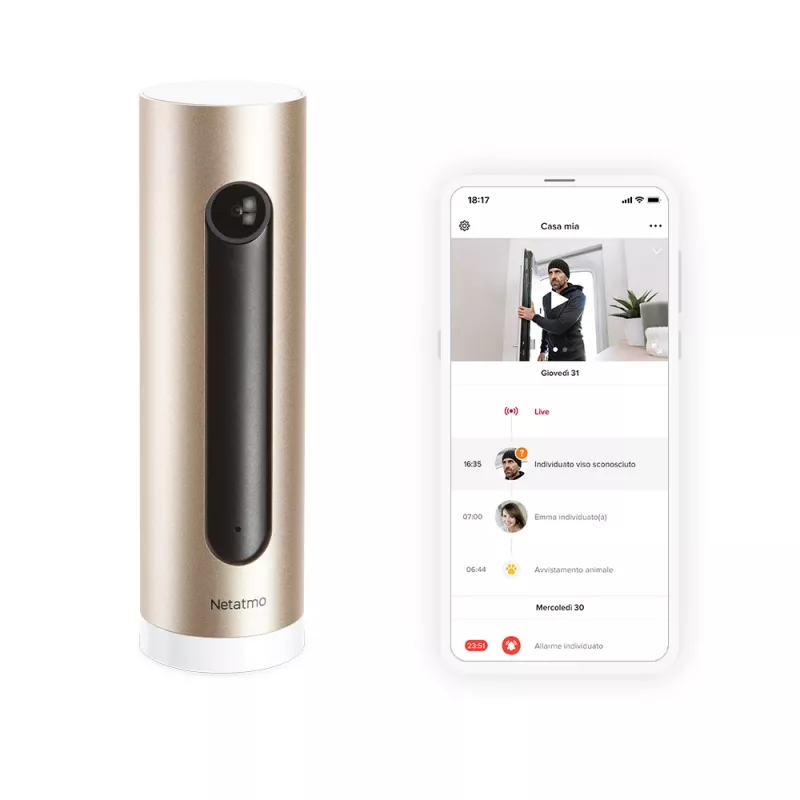 Netatmo Welcome telecamera di sicurezza IP da interno 1920 x 1080 Pixel da tavolo