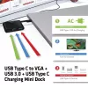 CLUB3D USB Type C a VGA + USB 3.0 + USB Type C ricarica mini dock