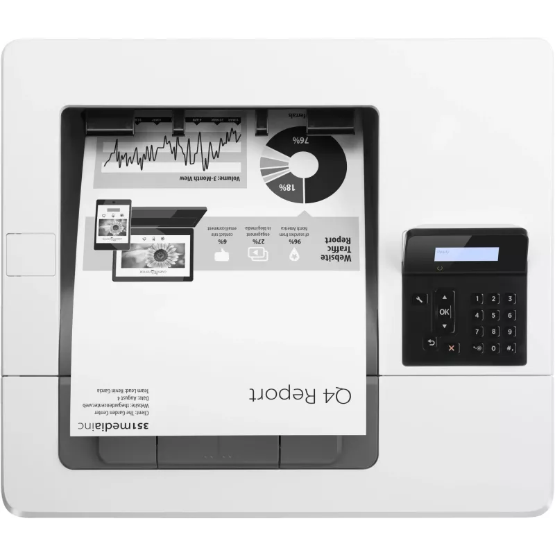 HP LaserJet Pro M501dn, Laser, 600 x 600 DPI, A4, 43 ppm, Stampa fronte/retro, Pronto per la rete