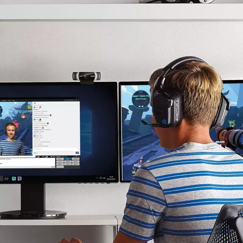 Logitech C922 1920 x 1080 pixel USB Nero Webcam