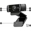 Logitech C922 1920 x 1080 pixel USB Nero Webcam