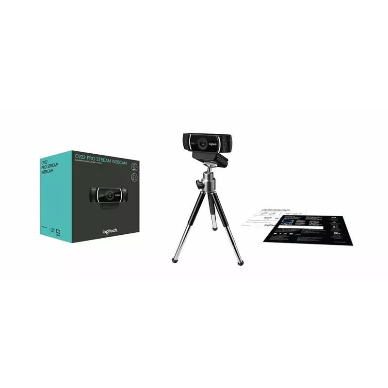 Logitech C922 1920 x 1080 pixel USB Nero Webcam