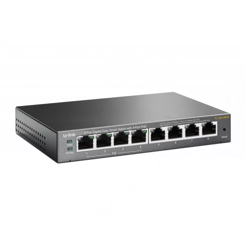 Switch managed TP-Link TL-SG108PE 8 porte Gigabit con 4 porte PoE