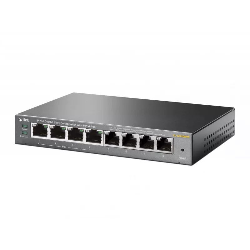 Switch managed TP-Link TL-SG108PE 8 porte Gigabit con 4 porte PoE
