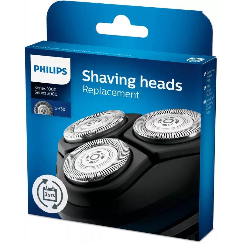 Testine di ricambio Philips SHAVER Series 3000 SH30/50 — 3 testine in acciaio inox