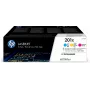 HP 201X confezione da 3 High Yield ciano/magenta/giallo cartucce toner Original LaserJet