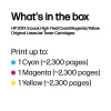HP 201X confezione da 3 High Yield ciano/magenta/giallo cartucce toner Original LaserJet