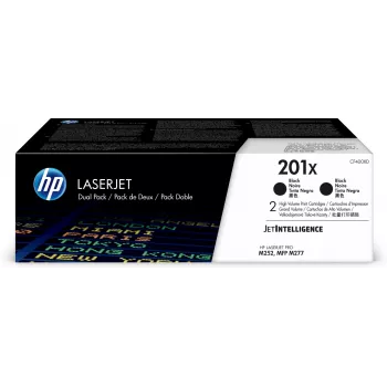 HP 201X confezione da 2 High Yield nero cartucce toner Original LaserJet