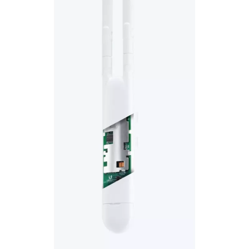 Access point UBIQUITI Unifi AC Mesh UAP‑AC‑M — dual band 2,4/5 GHz, 1167 Mbit/s, PoE, esterno/interno, bianco