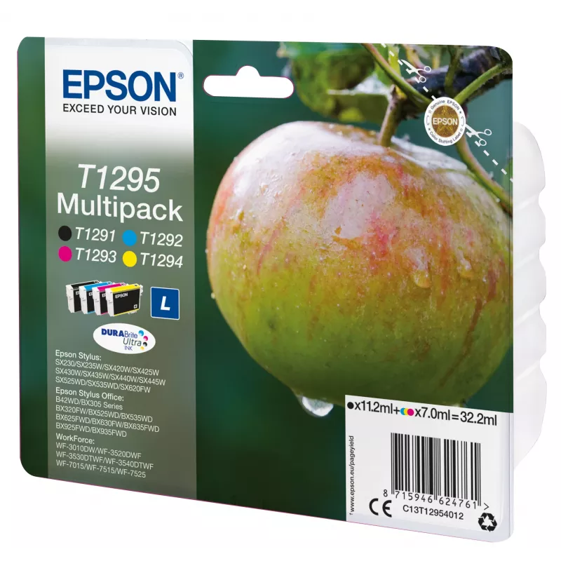 Cartuccia d'inchiostro Epson multipack T1295 nero ciano magenta giallo