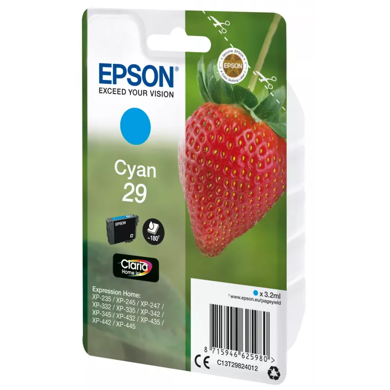 Epson Strawberry confezione singola ciano 29 Claria Home Ink