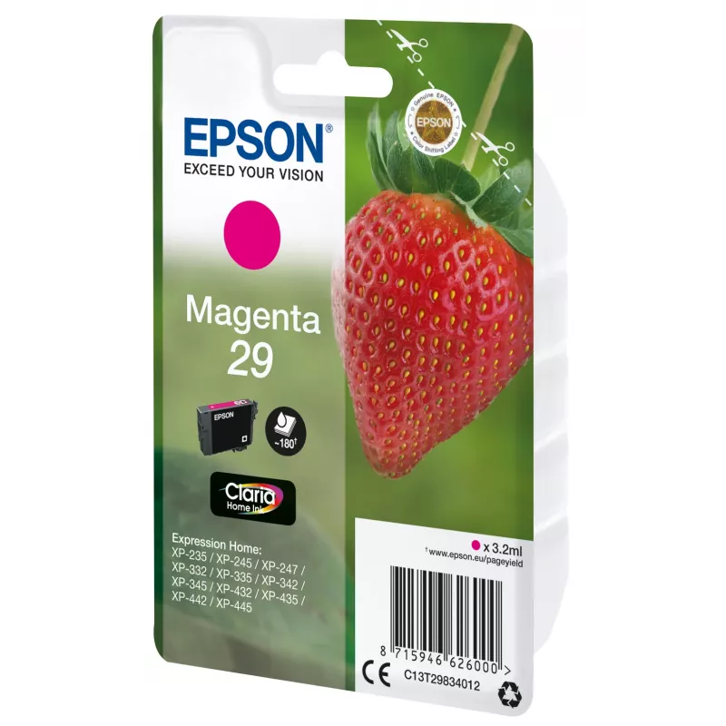 Epson Strawberry confezione singola magenta 29 Claria Home Ink