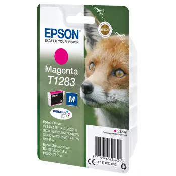 Epson Fox confezione singola magenta T1283 DURABrite Ultra inchiostro, magenta, inchiostro a pigmenti, 3,5 ml, 1 pz., 160 pagine