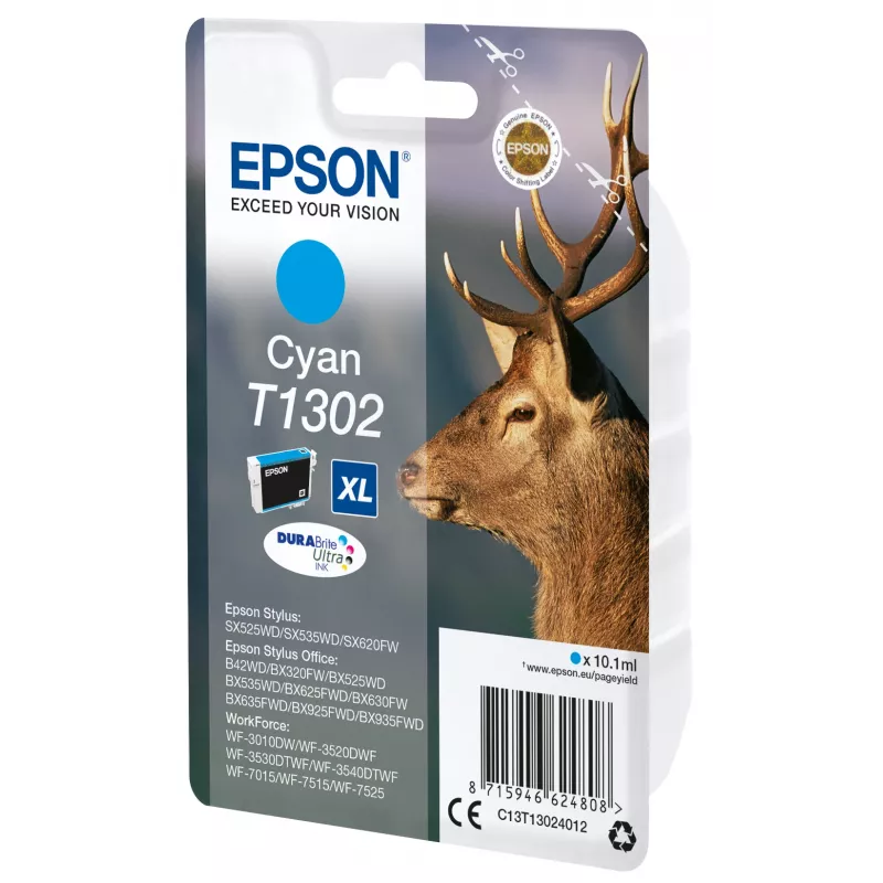 Epson Stag confezione singola ciano T1302 DURABrite Ultra inchiostro