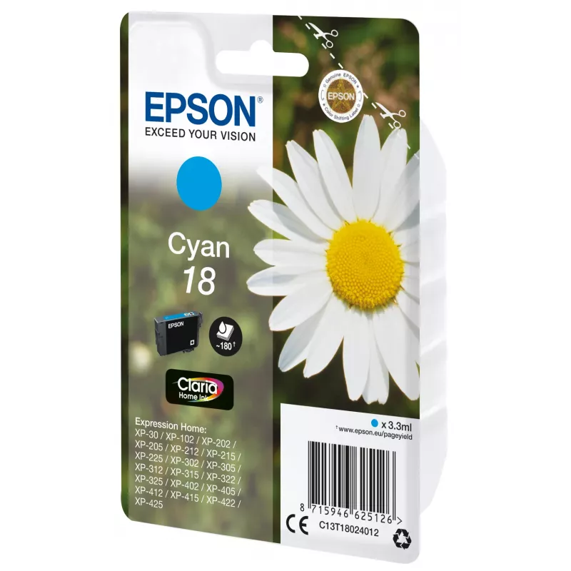 Epson Daisy confezione singola ciano 18 Claria Home inchiostro