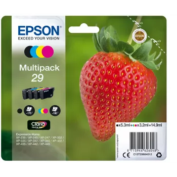 Epson Strawberry multipack 4 colori 29 Claria Home inchiostro