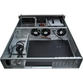 Case server Inter-Tech IPC 2U-2098-SL rack nero