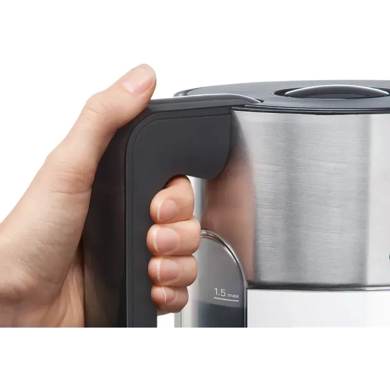 Bosch TWK8611P bollitore elettrico 1,5 L 2400 W antracite, acciaio inox, bianco