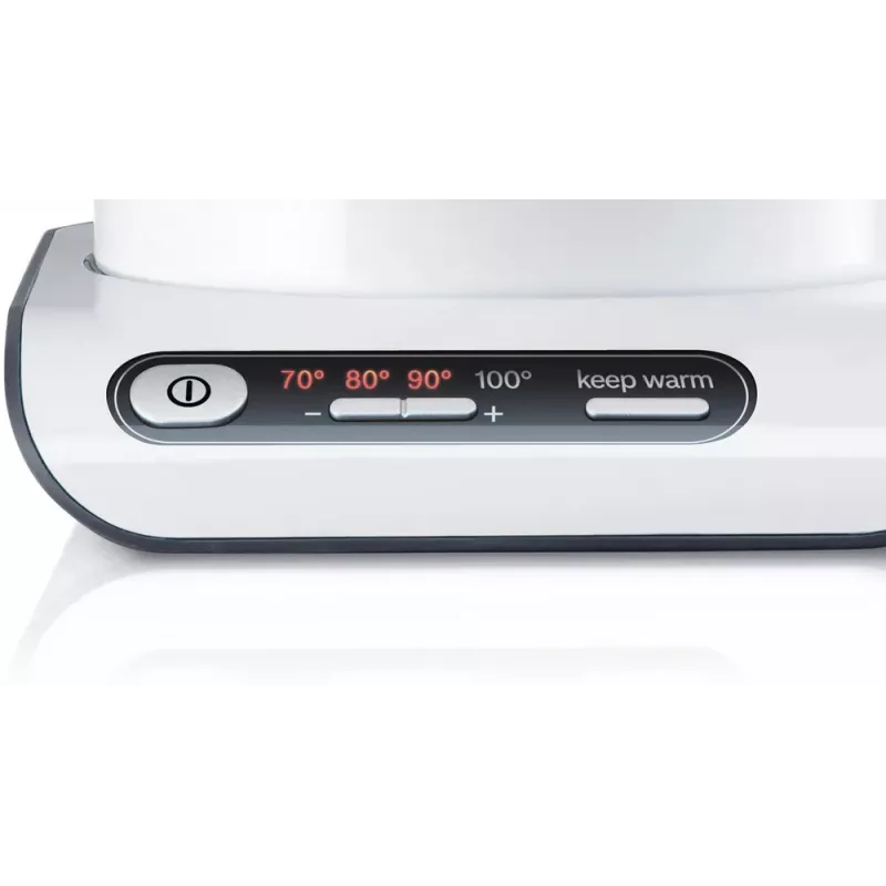 Bosch TWK8611P bollitore elettrico 1,5 L 2400 W antracite, acciaio inox, bianco