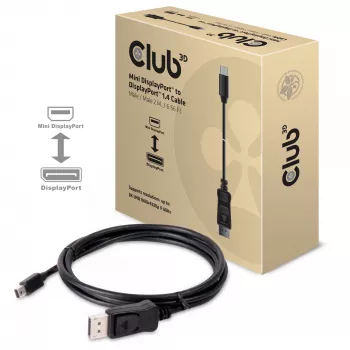 CLUB3D cavo Mini DisplayPort a DisplayPort 1.4 HBR3 8K60Hz, 2 metri / 6,56 piedi
