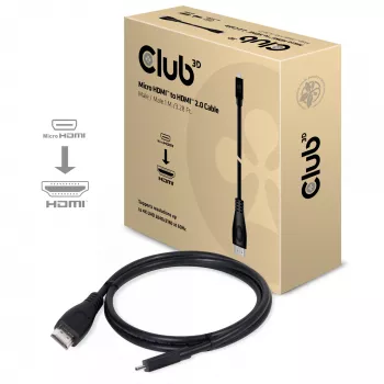 CLUB3D cavo Micro HDMI™ a HDMI™ 2.0 4K60Hz 1M / 3,28Ft