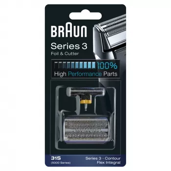 Testina di rasatura BRAUN Series 3 31S – testina di ricambio, testina singola, nero, 10 g
