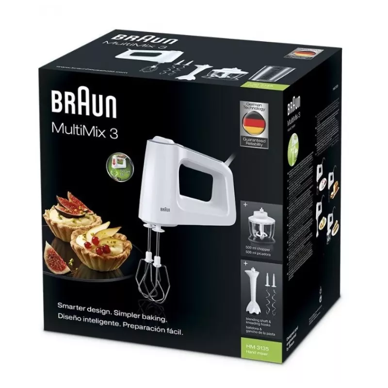 Braun HM 3135 WH frullatore a mano 500 W grigio, bianco
