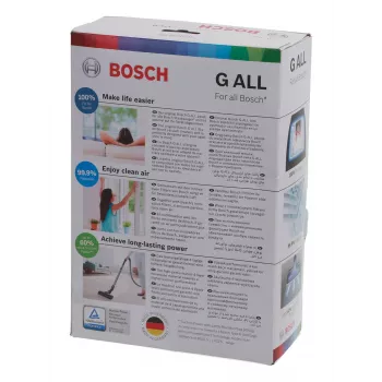Accessorio per aspirapolvere Bosch BBZ 41FGALL — 4 sacchetti per polvere e 1 filtro, peso 0,14 kg, confezione compatta