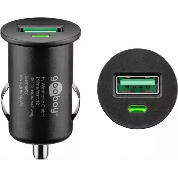 Caricabatterie da auto Goobay 18 W Quick Charge 3.0 nero