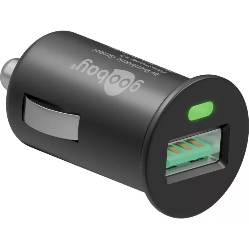 Caricabatterie da auto Goobay 18 W Quick Charge 3.0 nero
