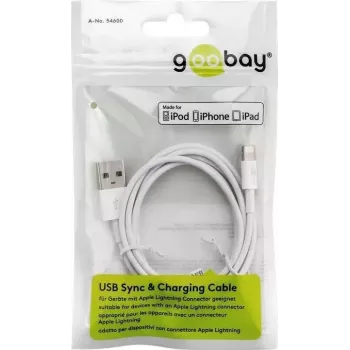 Cavo di ricarica e sincronizzazione Lightning USB Goobay 72905