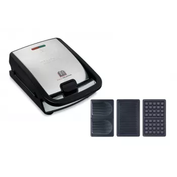 Tefal Snack Collection SW852D sandwich maker 700 W nero, acciaio inox