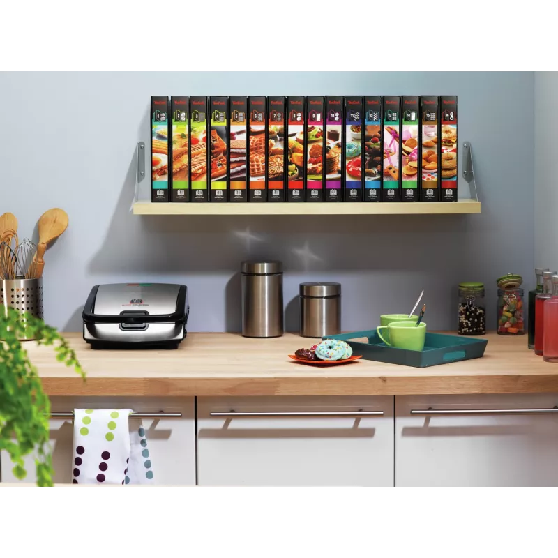 Tefal Snack Collection SW852D sandwich maker 700 W nero, acciaio inox