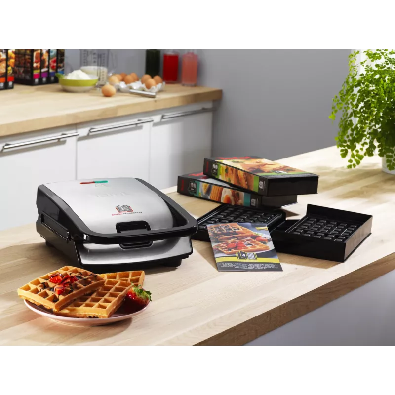 Tefal Snack Collection SW852D sandwich maker 700 W nero, acciaio inox