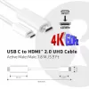 CLUB3D cavo attivo USB C a HDMI™ 2.0 UHD 1,8 m / 5,9 piedi