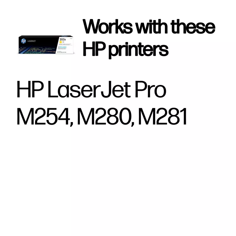HP LaserJet 203X cartuccia toner originale giallo alta capacità