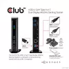 CLUB3D docking station USB3.2 Gen1 tipo A o C Dual Display 4K60Hz certificata DisplayLink®