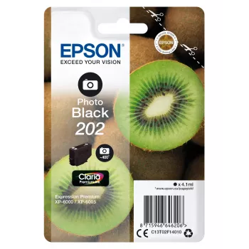 Cartuccia Epson 202 4,1 ml nero foto per Expression Premium XP-6000 XP-6005 XP-6100 XP-6105