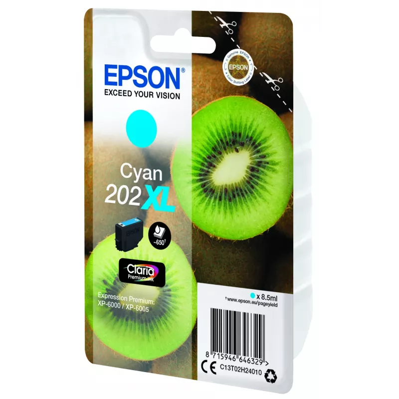Cartuccia Epson 202XL per Expression Premium XP-6000 ciano